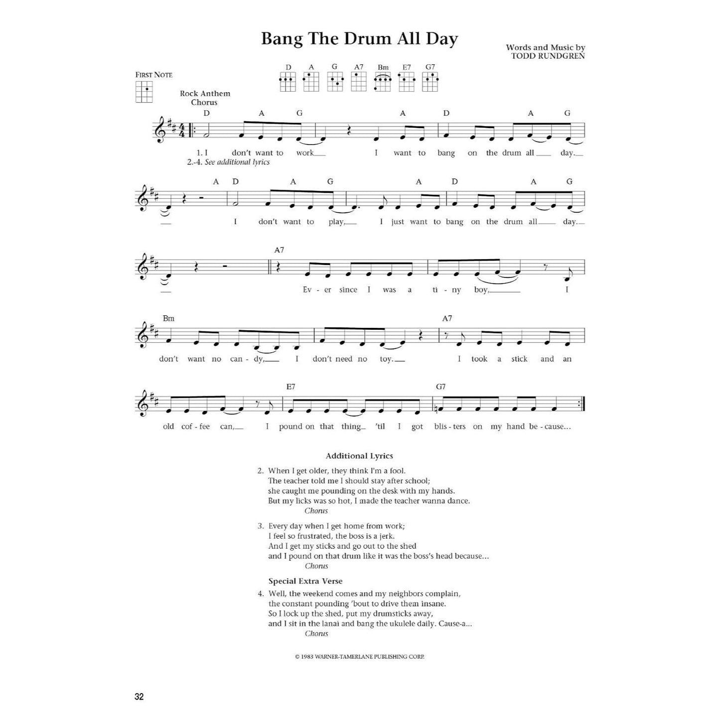 The Daily Ukulele - Leap Year Edition 366 Songs for All Skill Levels Ukulele Songbook with Chords and Lyrics Easy Ukulele Arrangements for Beginners and I