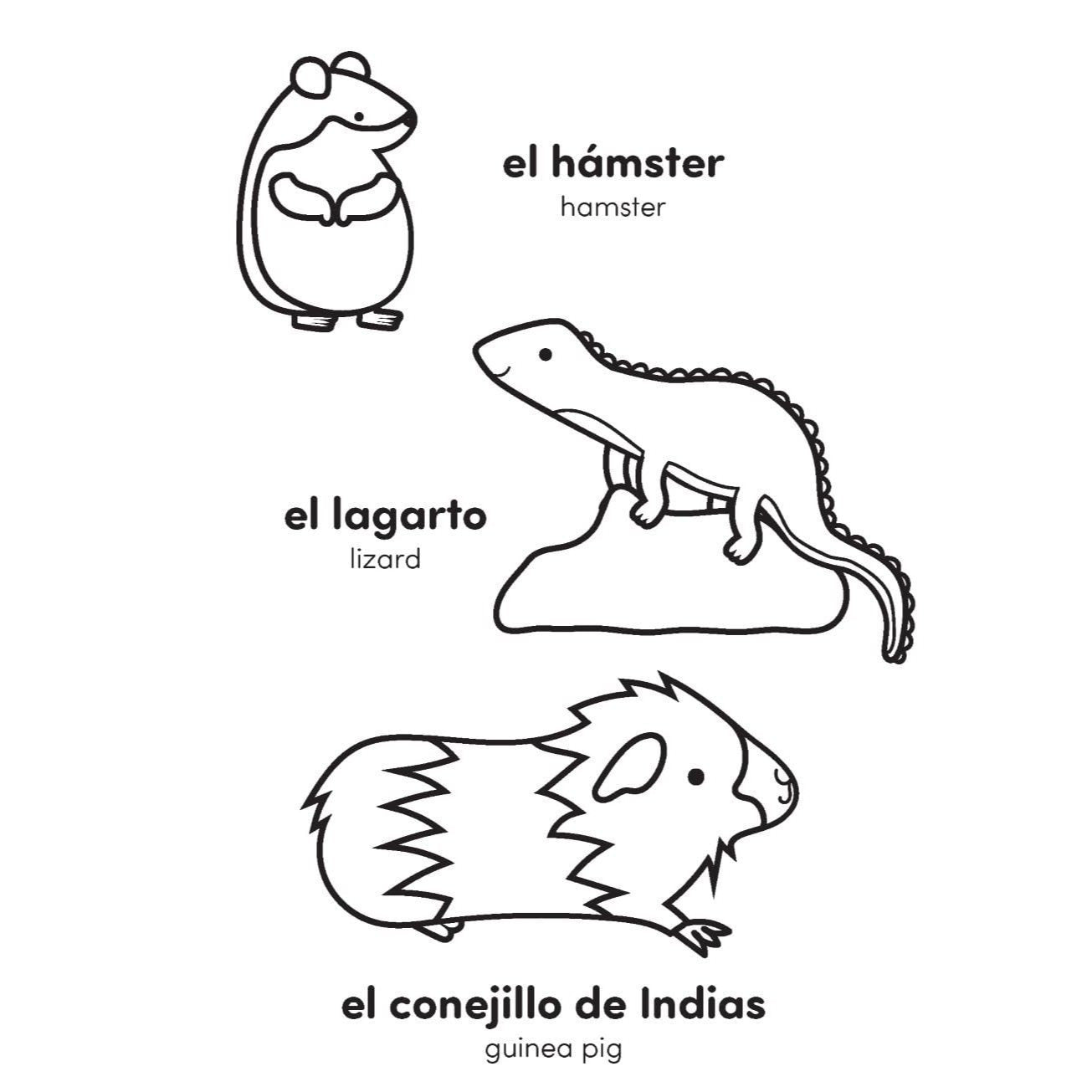 My First Spanish-English Bilingual Coloring Book!