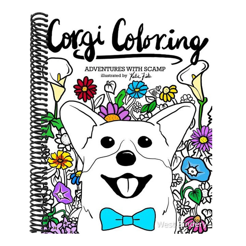 Corgi Coloring: Adventures with Scamp