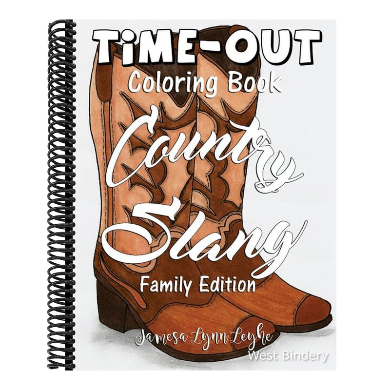 Country Slang Time-Out Adult Coloring Book