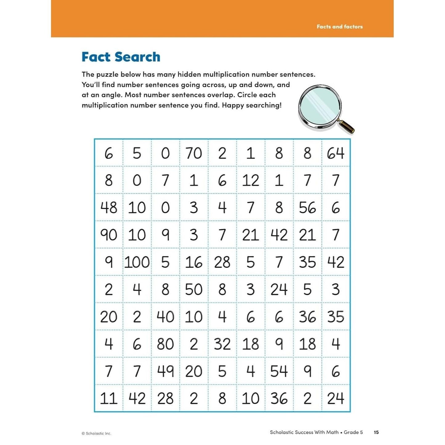 Scholastic Success with Math Grade 5 Workbook