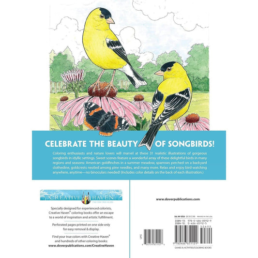 Creative Haven Glorious Songbirds Coloring Book