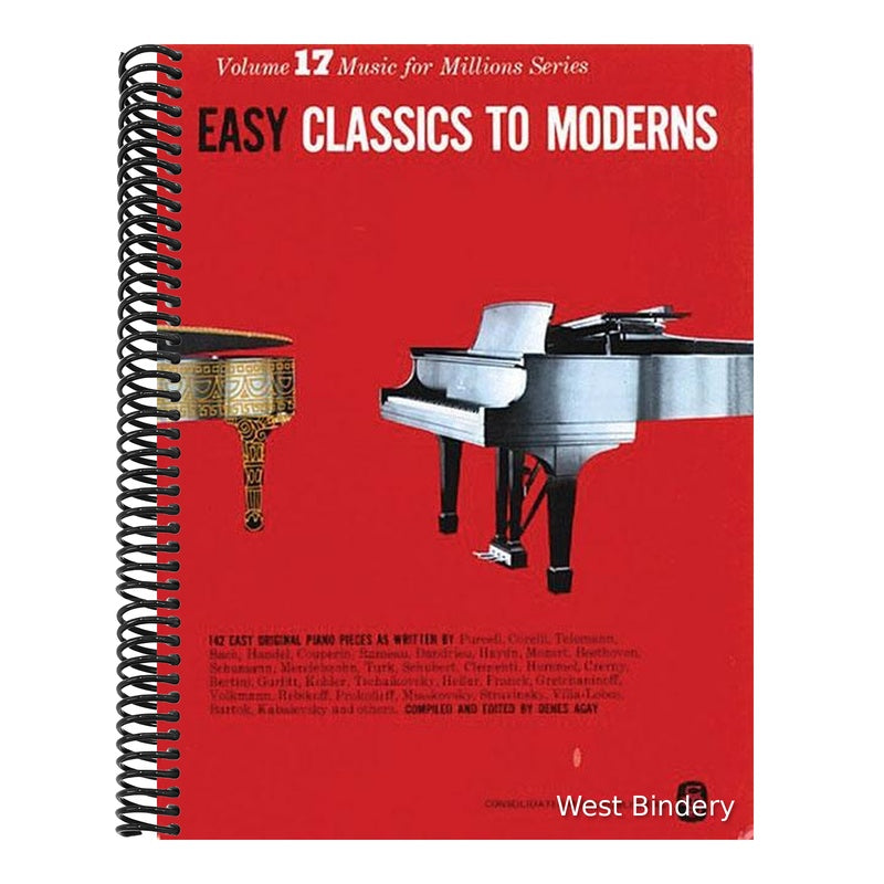 Easy Classics to Moderns (Music for Millions, Vol. 17) - Beginner Piano Book for Kids and Adults - Piano Sheet Music with 142 Pieces