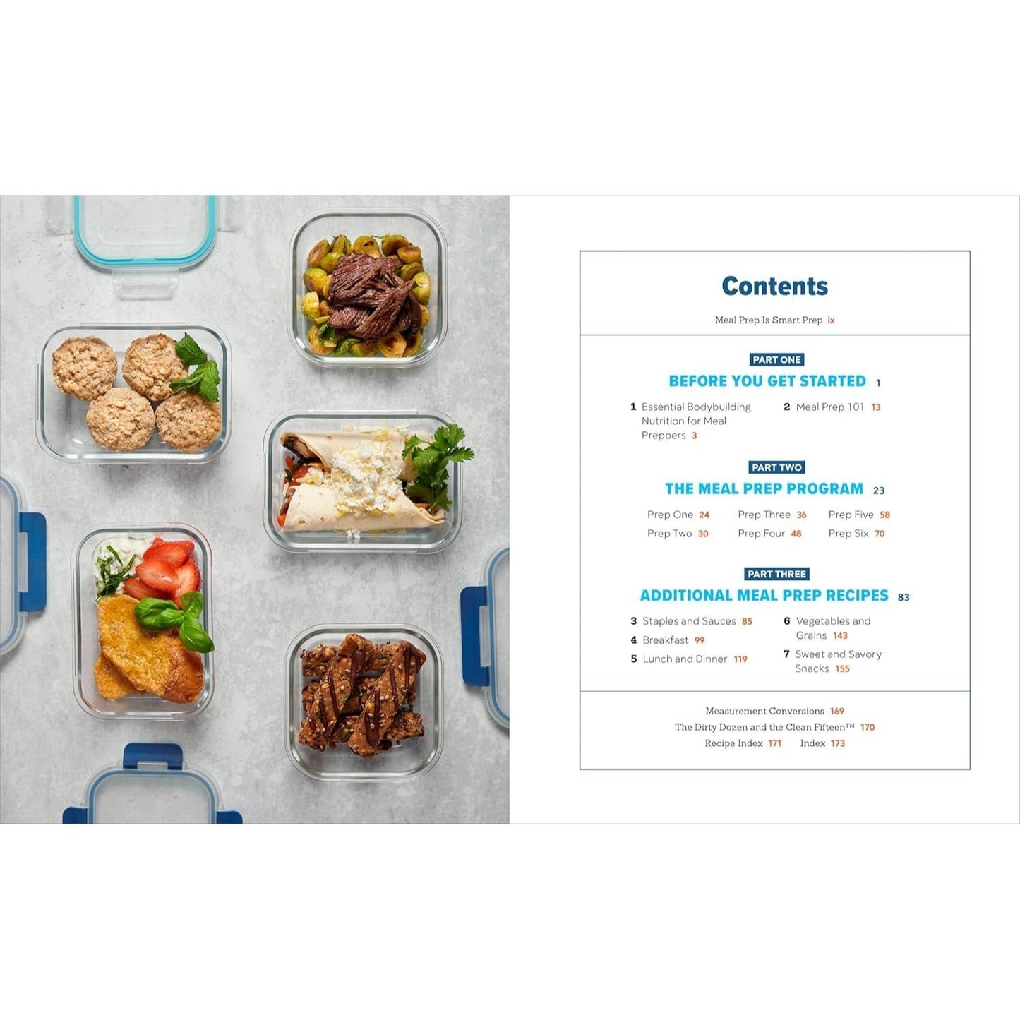 The Bodybuilding Meal Prep Cookbook: Macro-Friendly Meals to Prepare, Grab, and Go (Spiral Bound)