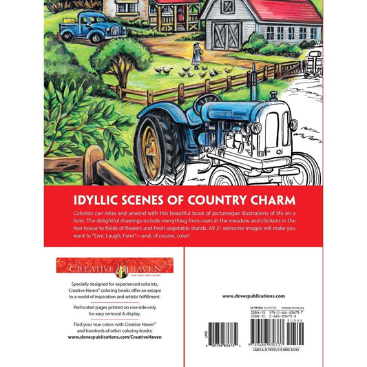 Creative Haven Country Farm Scenes Coloring Book