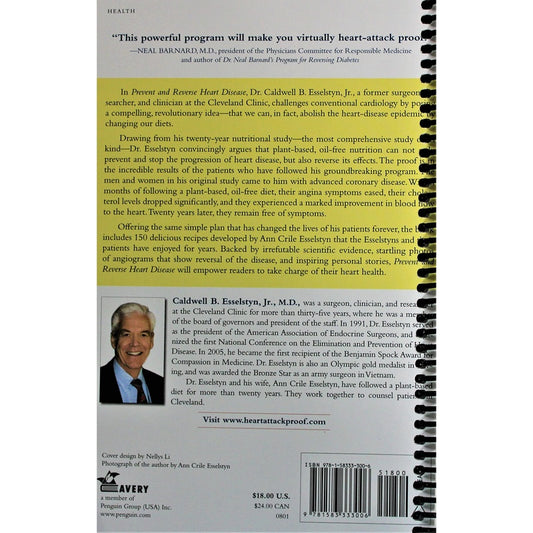 Prevent and Reverse Heart Disease: The Revolutionary, Scientifically Proven, Nutrition-Based Cure (Spiral Bound)