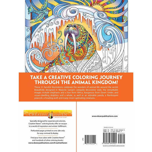 Creative Haven Wondrous Wildlife Coloring Book