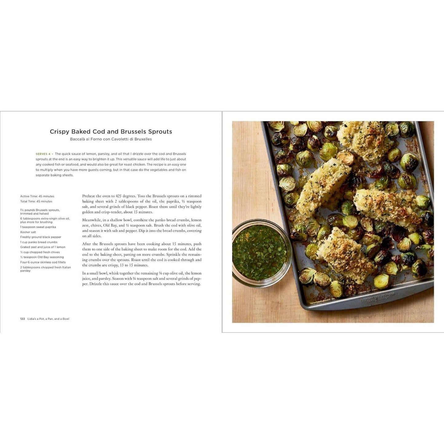 Lidia's a Pot, a Pan, and a Bowl: Simple Recipes for Perfect Meals: A Cookbook (Spiral Bound)