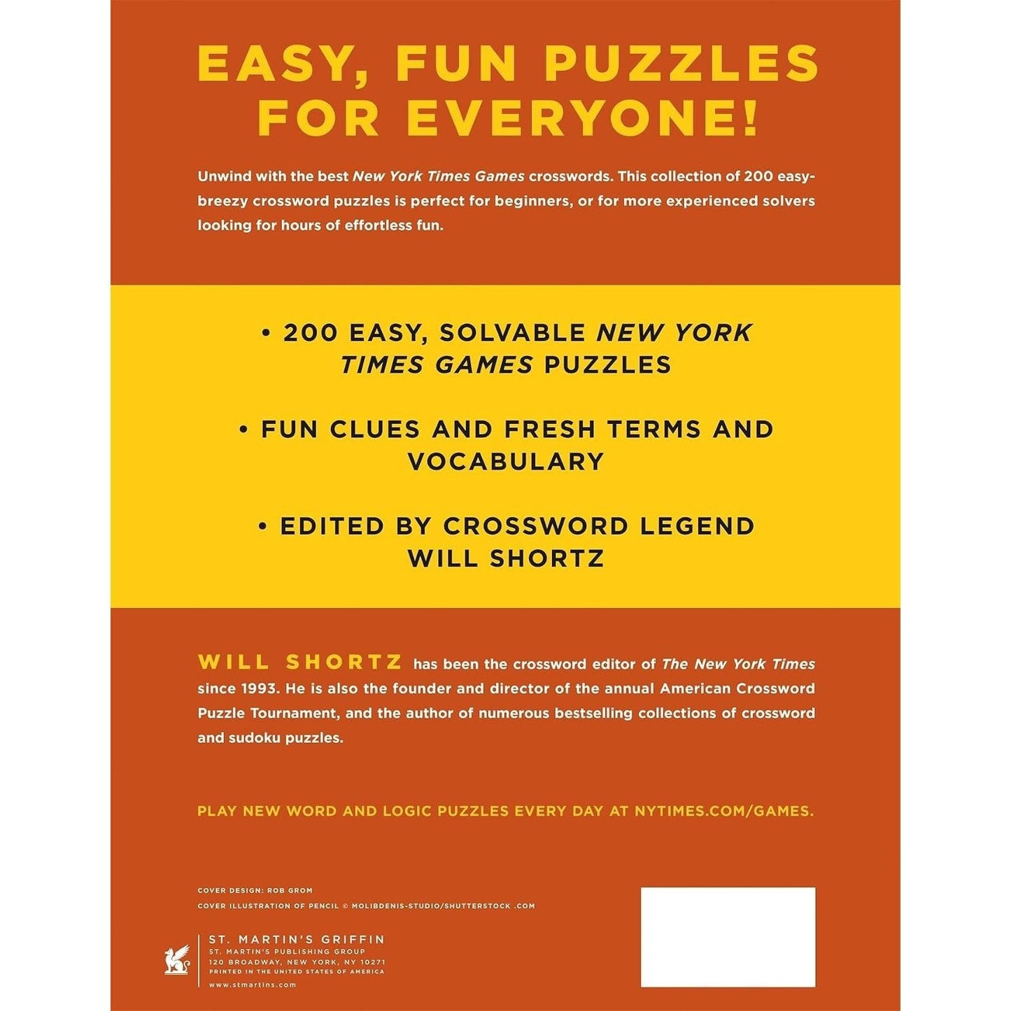 New York Times Games Essential Easy Crosswords Volume 3: 200 Simple Puzzles