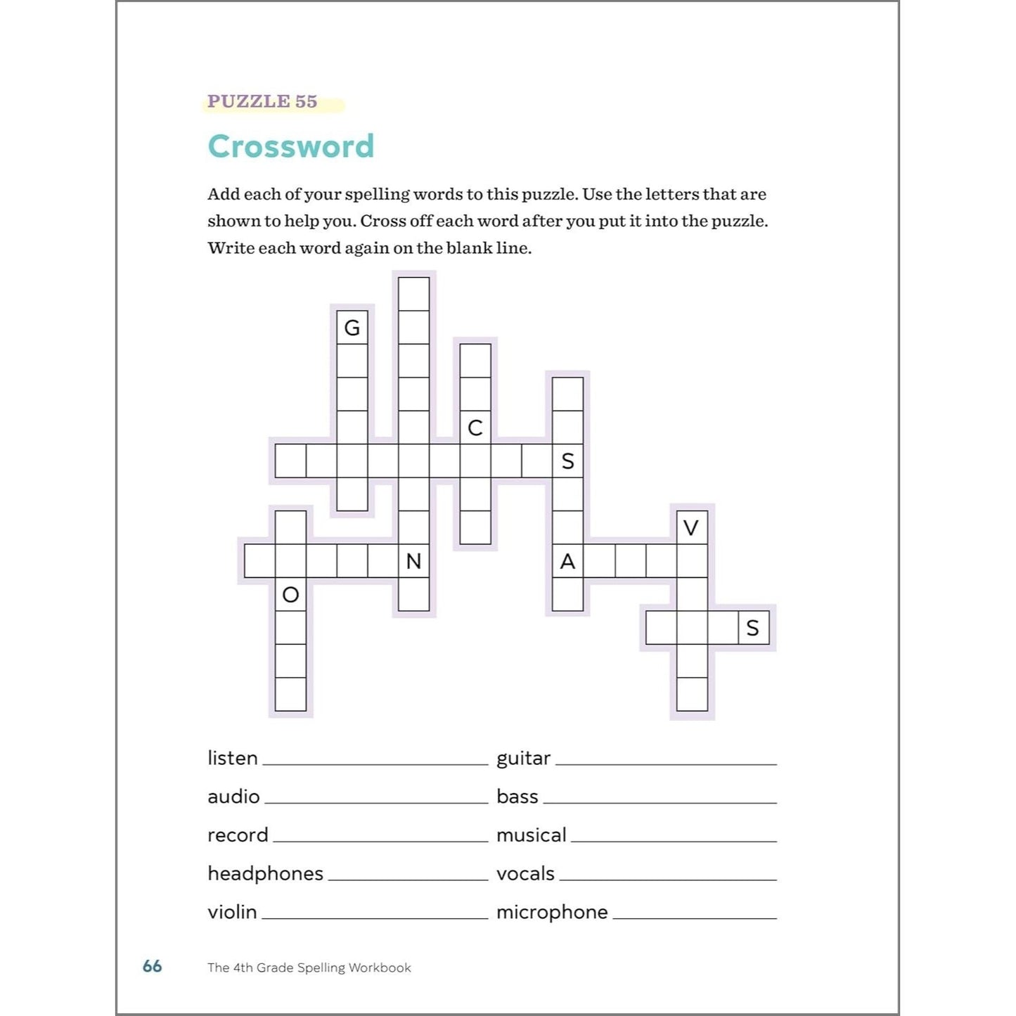 The 4th Grade Spelling Workbook: 95+ Games and Puzzles to Improve Spelling Skills (Spiral Bound)