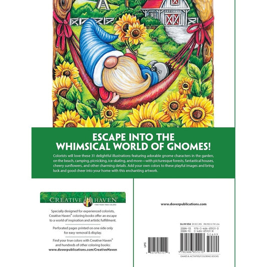 Creative Haven Gnome Sweet Gnome Coloring Book (Spiral Bound)