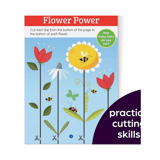 Preschool Cutting and Pasting: Scissor Skills Activity Book for Preschoolers to Practice Cutting Paper, Sort, Match, Find Patterns and More (Highlights Learn on the Go Practice Pads)