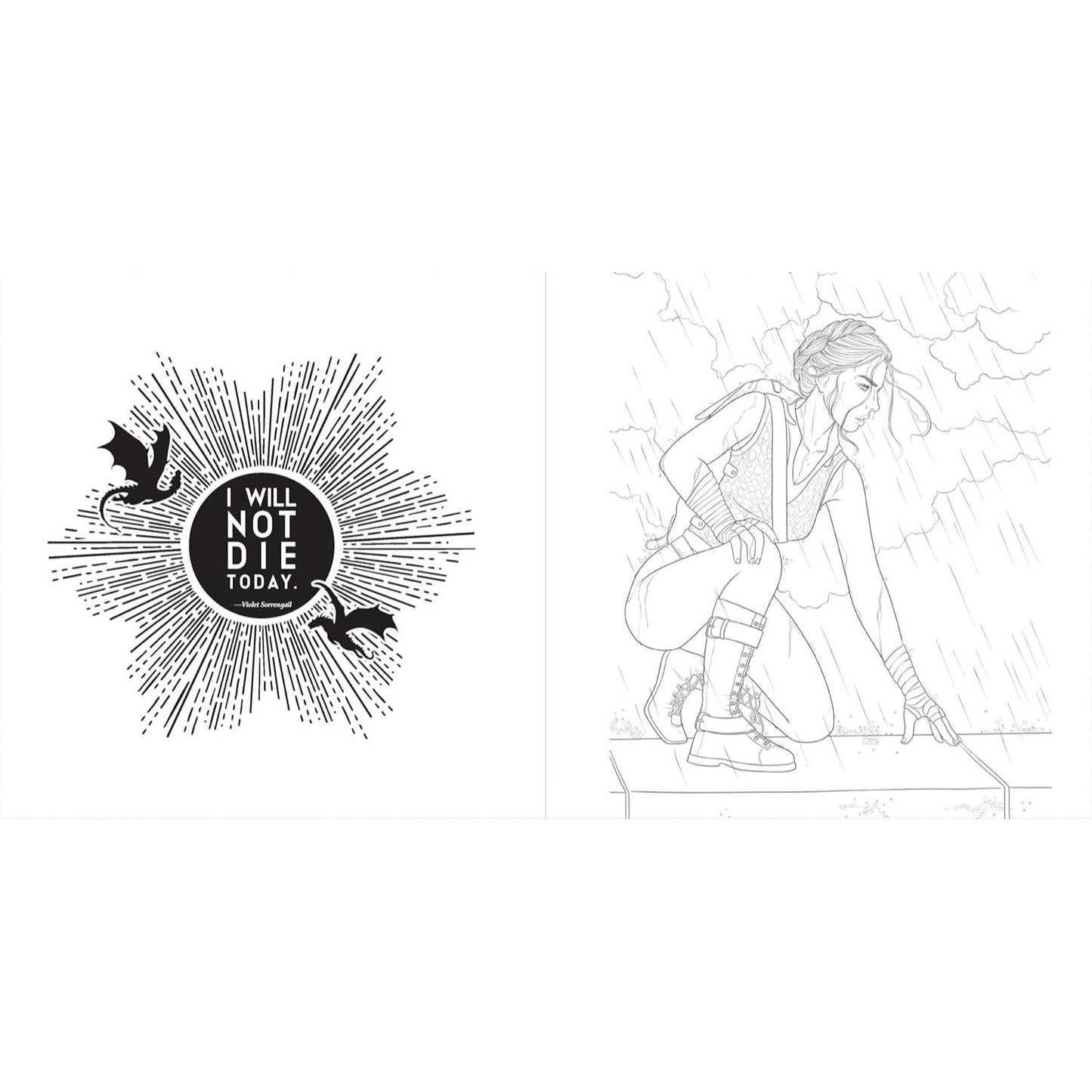 Fourth Wing: The Official Coloring Book