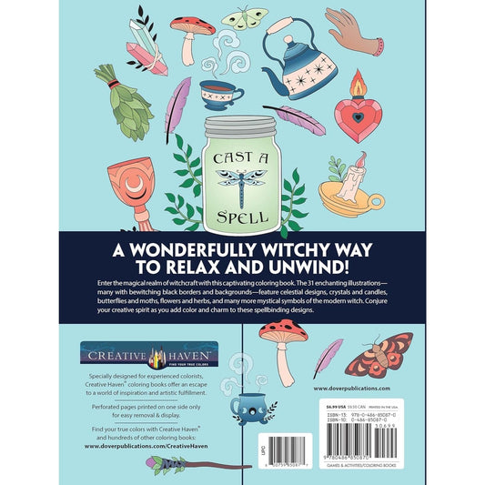 Creative Haven Witchcraft Coloring Book: Spellbinding Designs