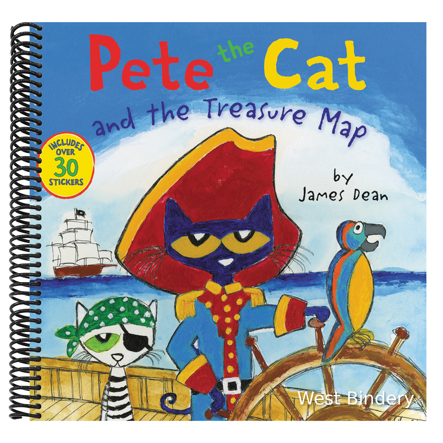 Pete the Cat and the Treasure Map: Includes Over 30 Stickers!