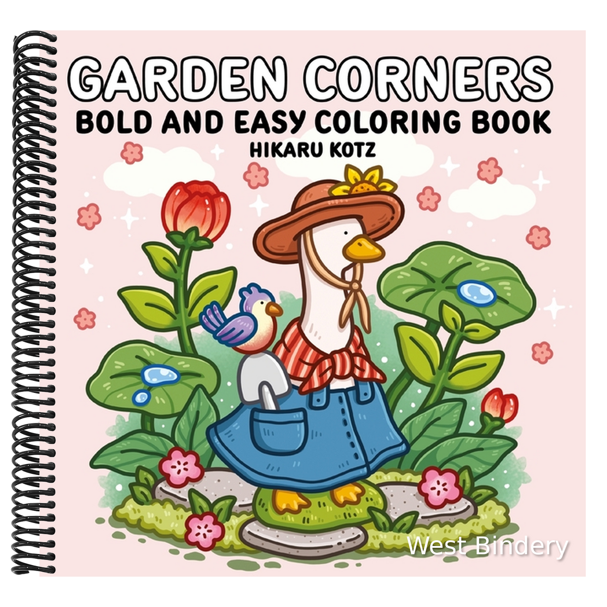 Garden Corners: Bold and Easy Coloring Book
