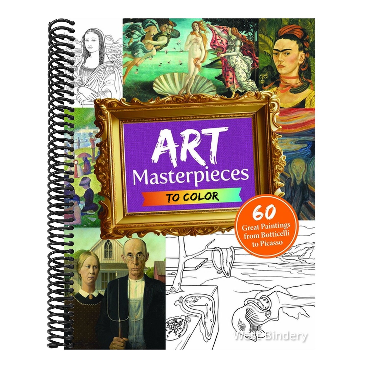 Art Masterpieces to Color: 60 Great Paintings from Botticelli to Picasso