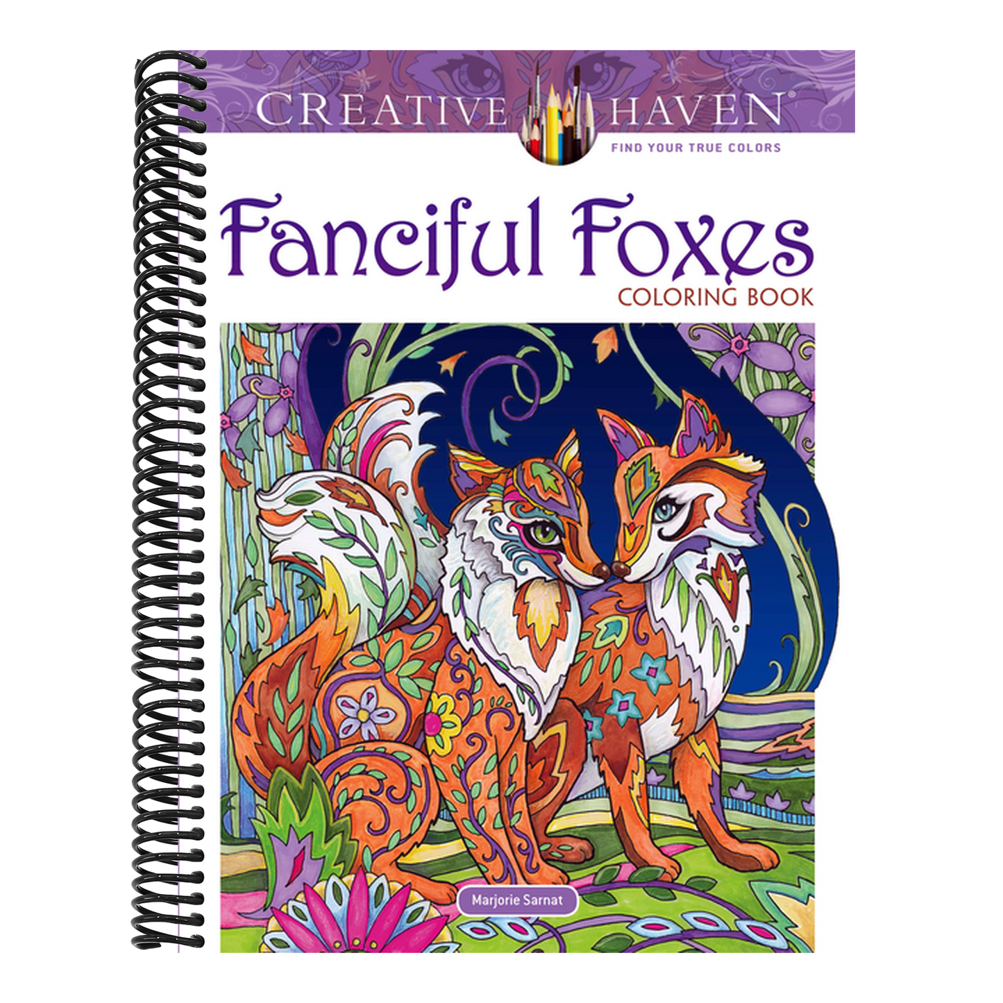 Creative Haven Fanciful Foxes Coloring Book