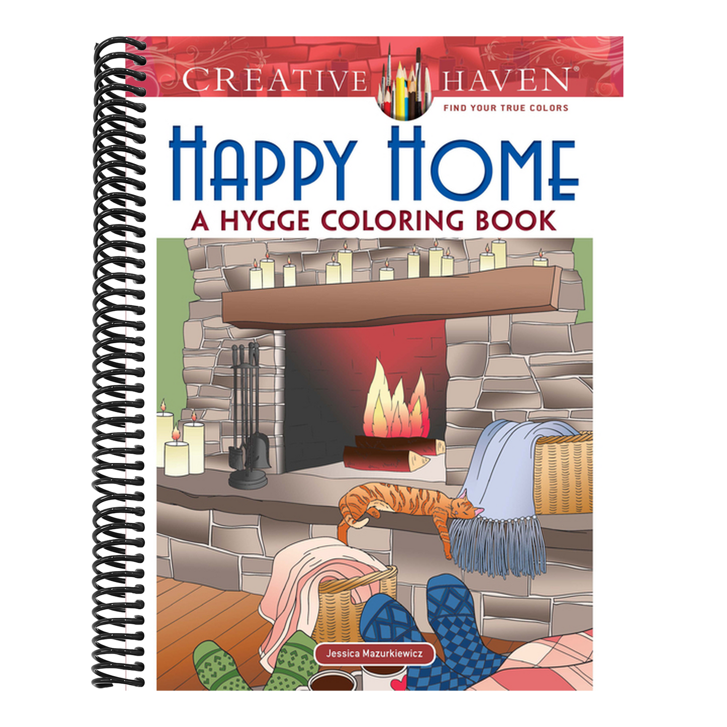 Creative Haven Happy Home: A Hygge Coloring Book
