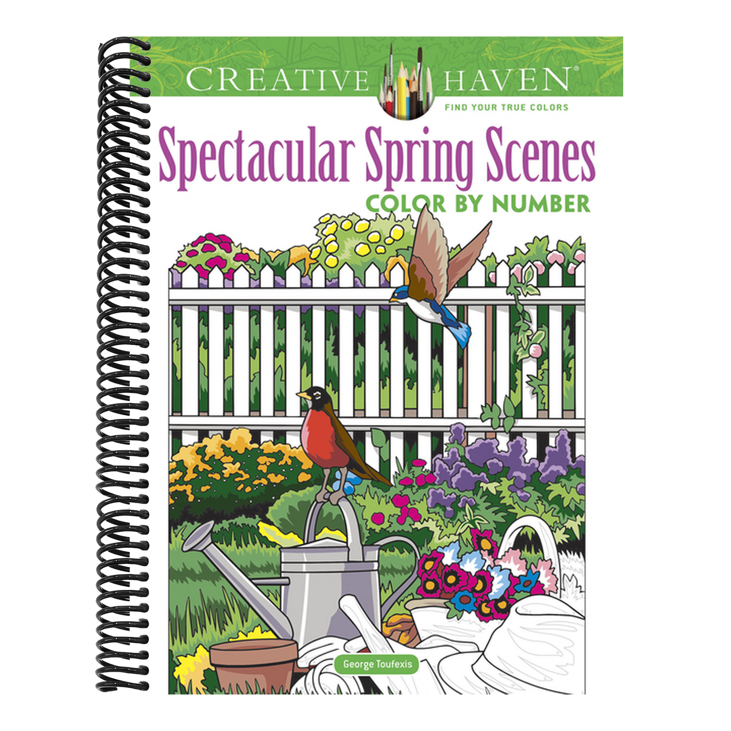 Creative Haven Spectacular Spring Scenes Color by Number