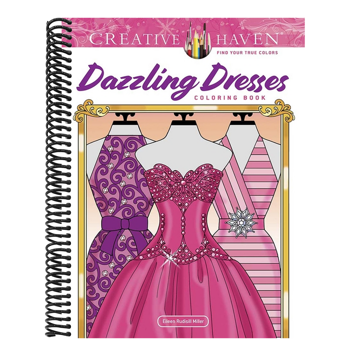 Creative Haven Dazzling Dresses Coloring Book