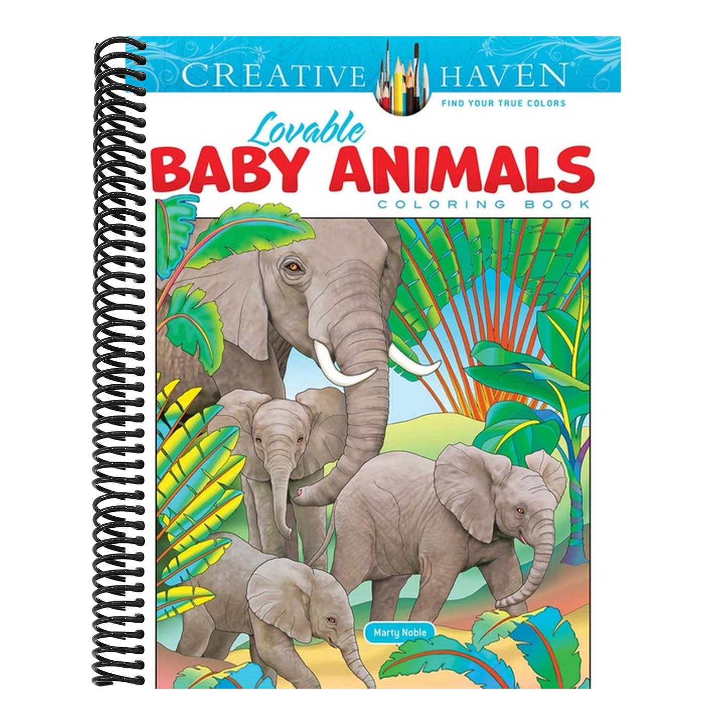 Creative Haven Lovable Baby Animals Coloring Book
