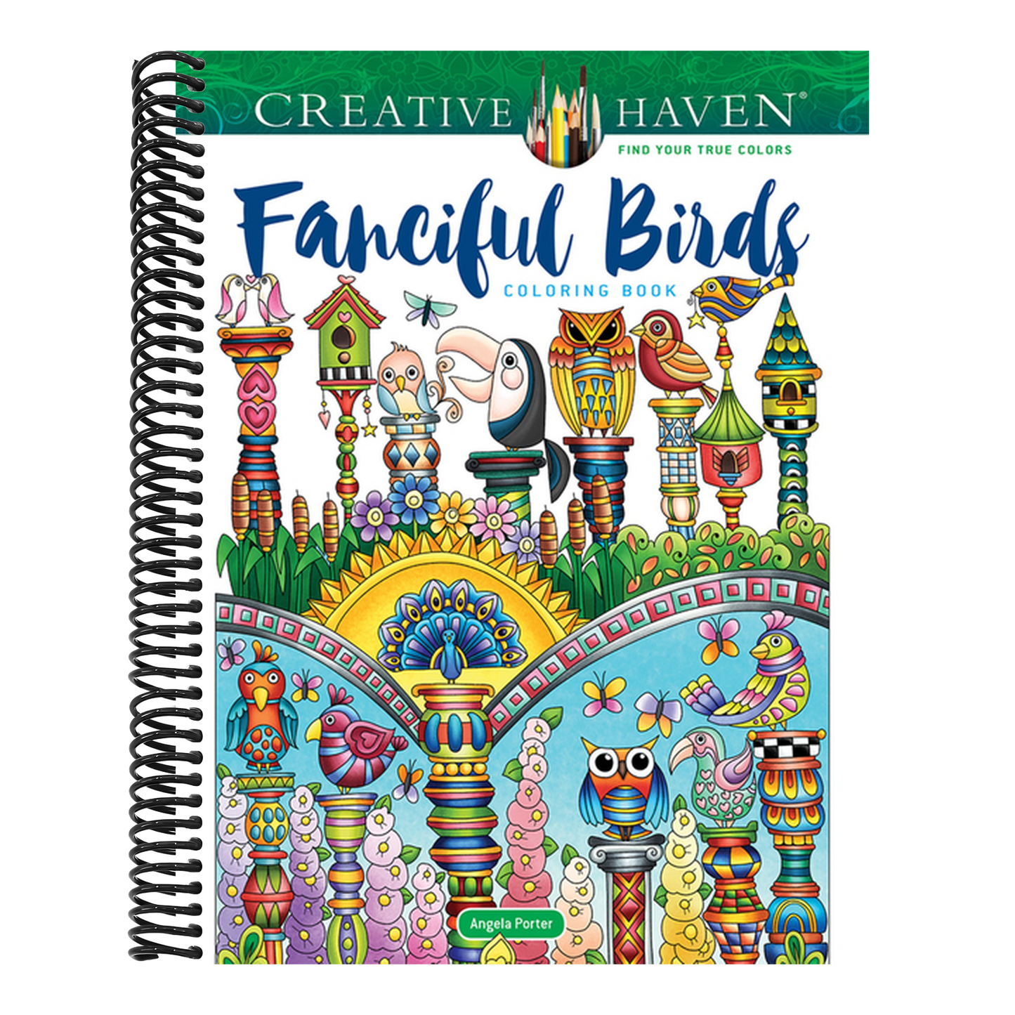 Creative Haven Fanciful Birds Coloring Book
