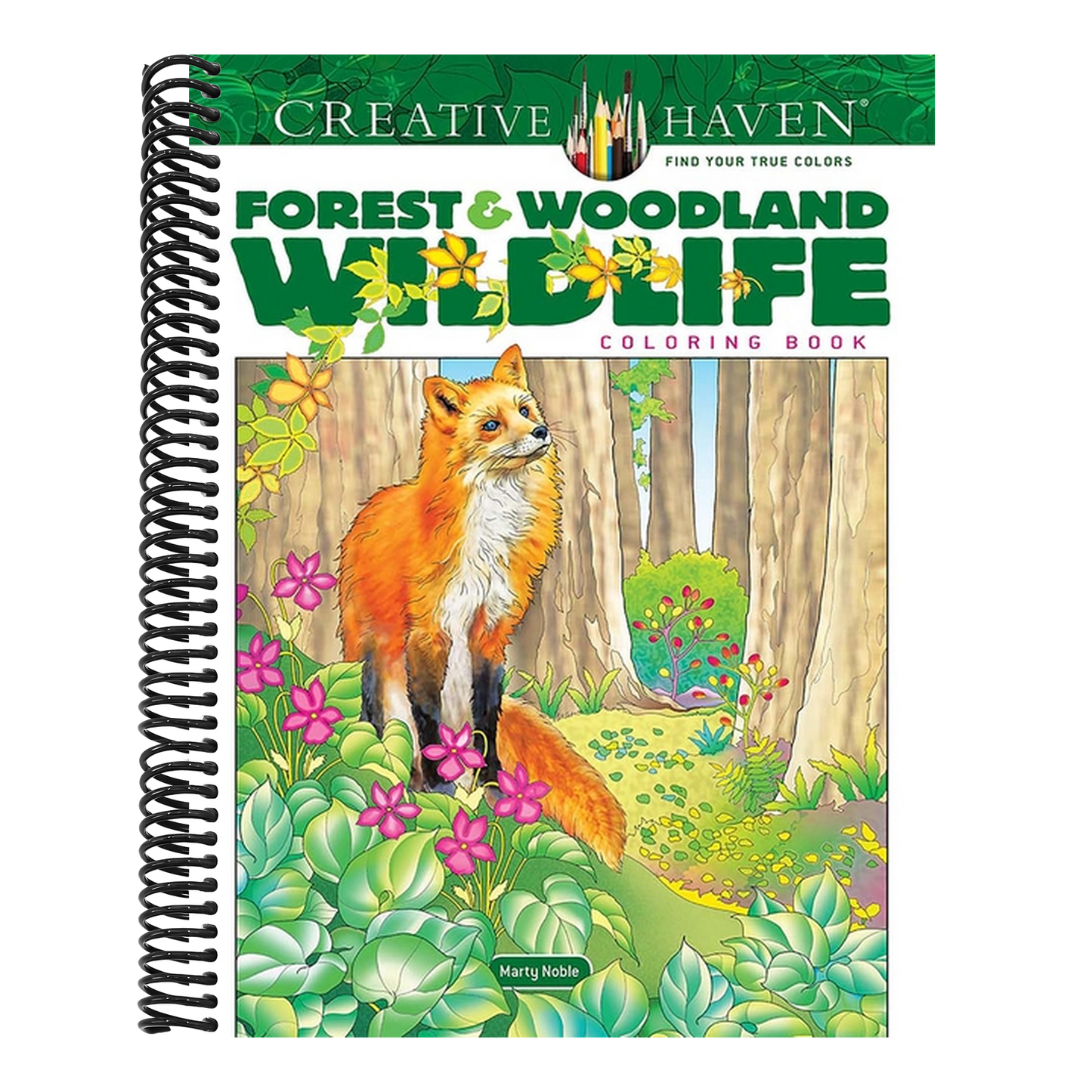 Creative Haven Forest & Woodland Wildlife Coloring Book