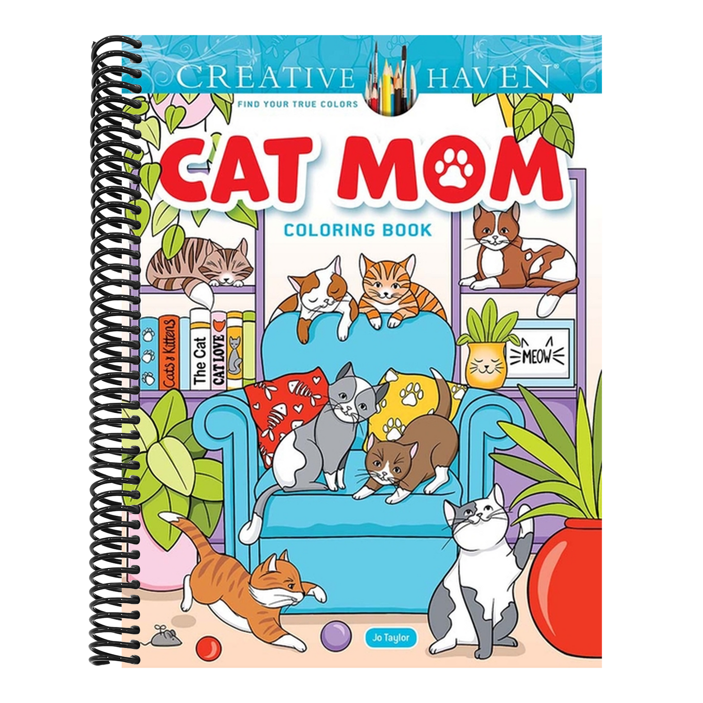 Creative Haven Cat Mom Coloring Book