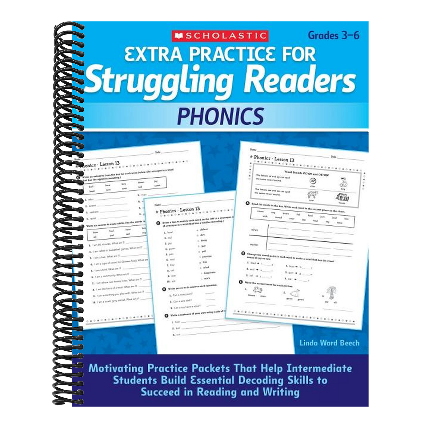 Phonics, Grades 3-6 (Extra Practice for Struggling Readers) (Spiral Bound)