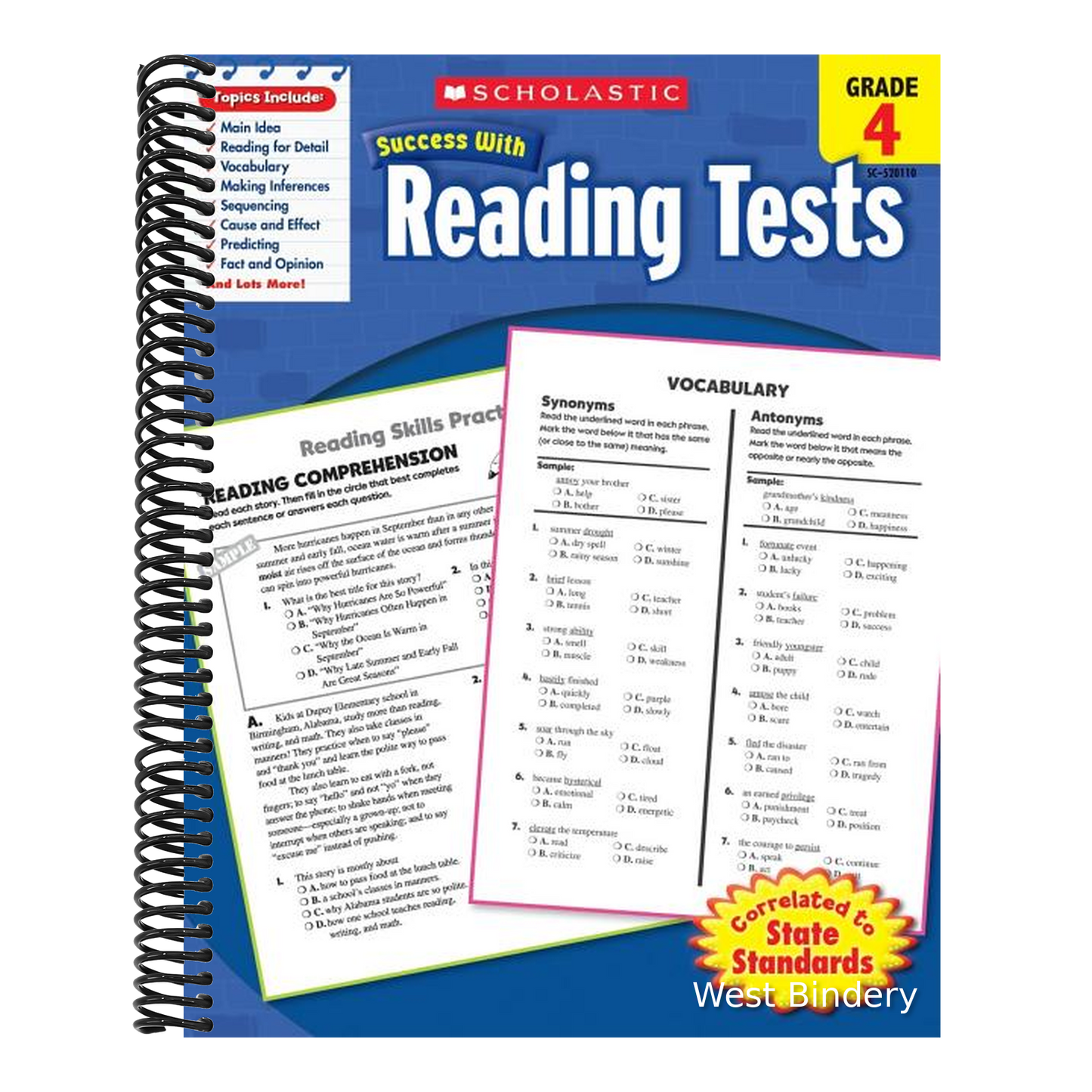 Scholastic Success with Reading Tests: Grade 4 Workbook