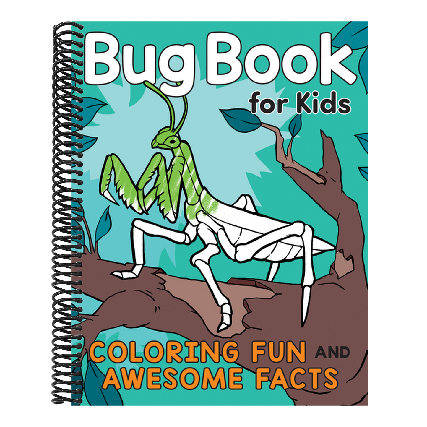 Bug Book for Kids: Coloring Fun and Awesome Facts (A Did You Know? Coloring Book) (Spiral Bound)