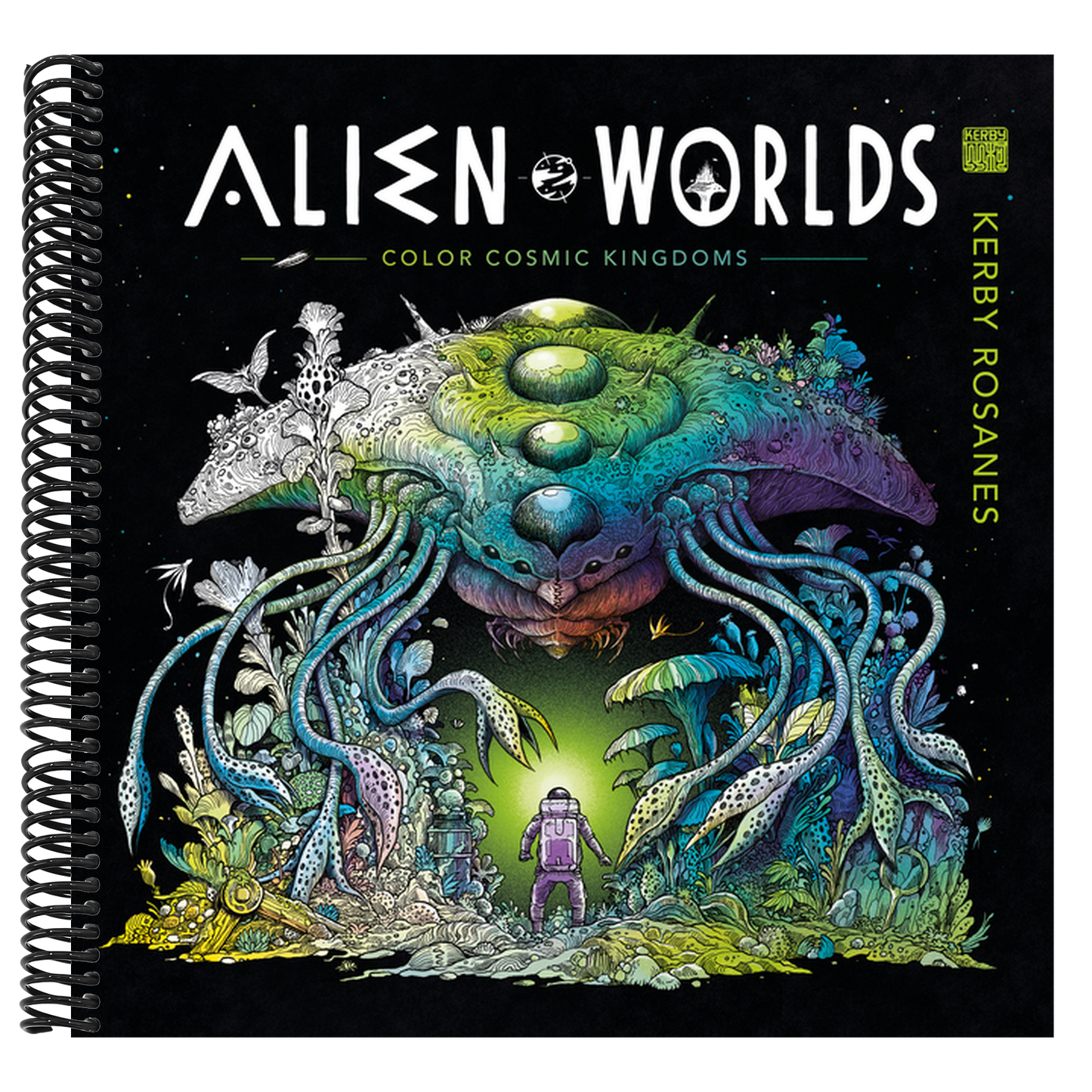 Alien Worlds: Color Cosmic Kingdoms (Spiral Bound)