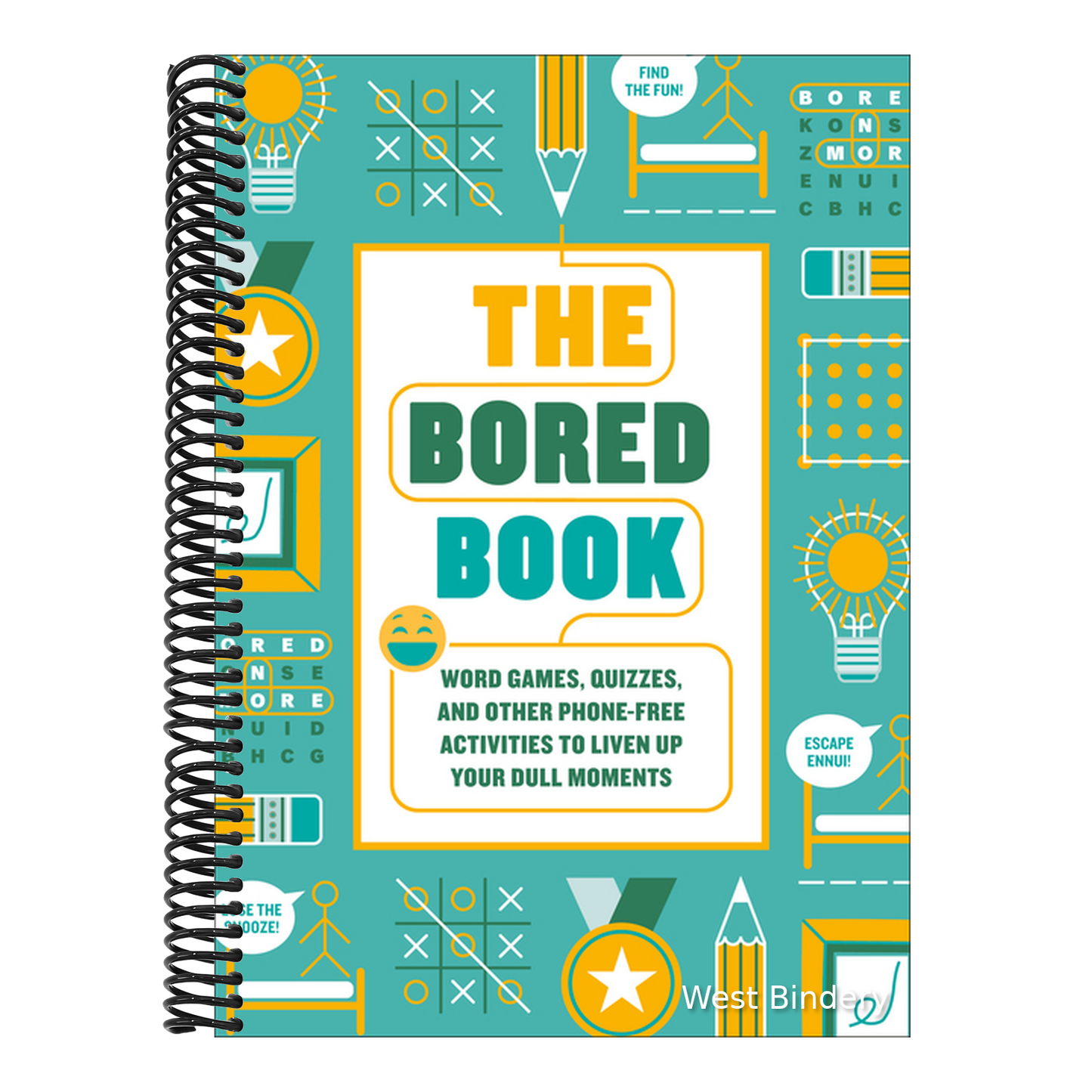 The Bored Book: Word Games, Quizzes, and Other Phone-Free Activities to Liven Up Your Dull Moments--An Activity Book for Adults