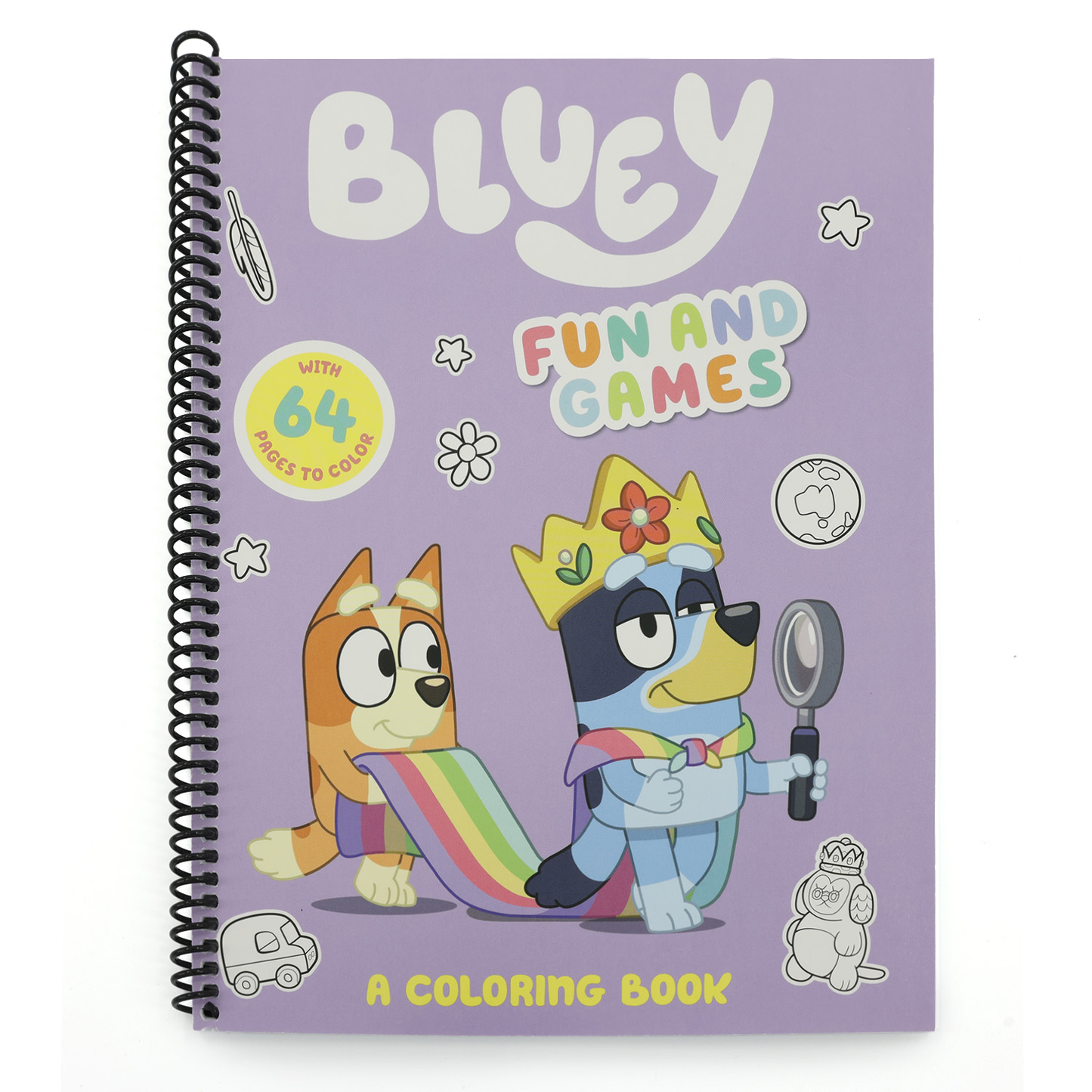 Bluey: Fun and Games: A Coloring Book | Spiraled by Spiraling Freedom® (Spiral Bound)