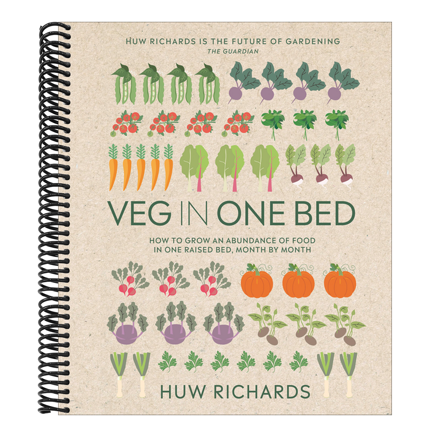 Veg in One Bed New Edition: How to Grow an Abundance of Food in One Raised Bed, Month by Month (2ND ed.) (Spiral Bound)