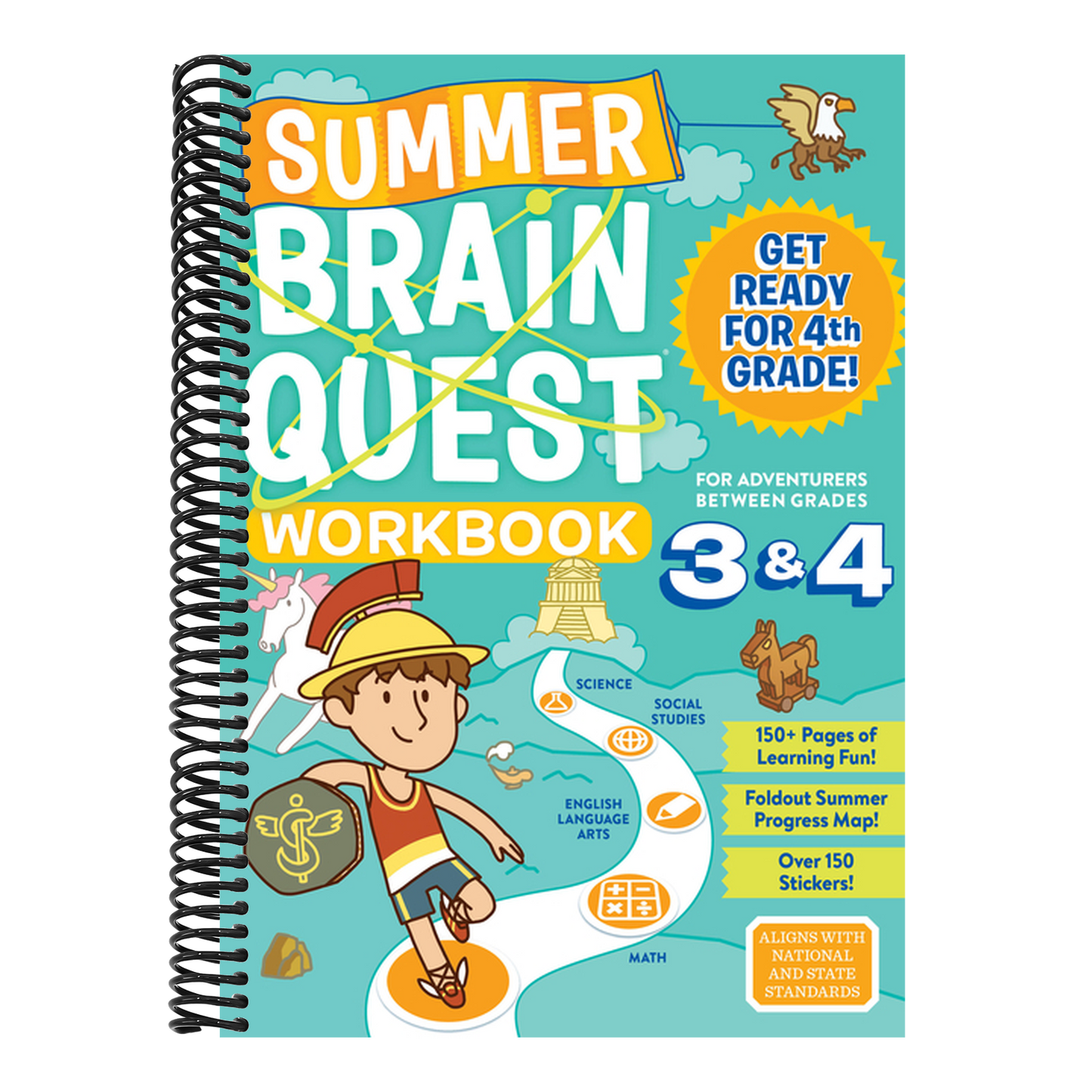 Summer Brain Quest: Between Grades 3 & 4 (Summer Brain Quest) (Spiral Bound)