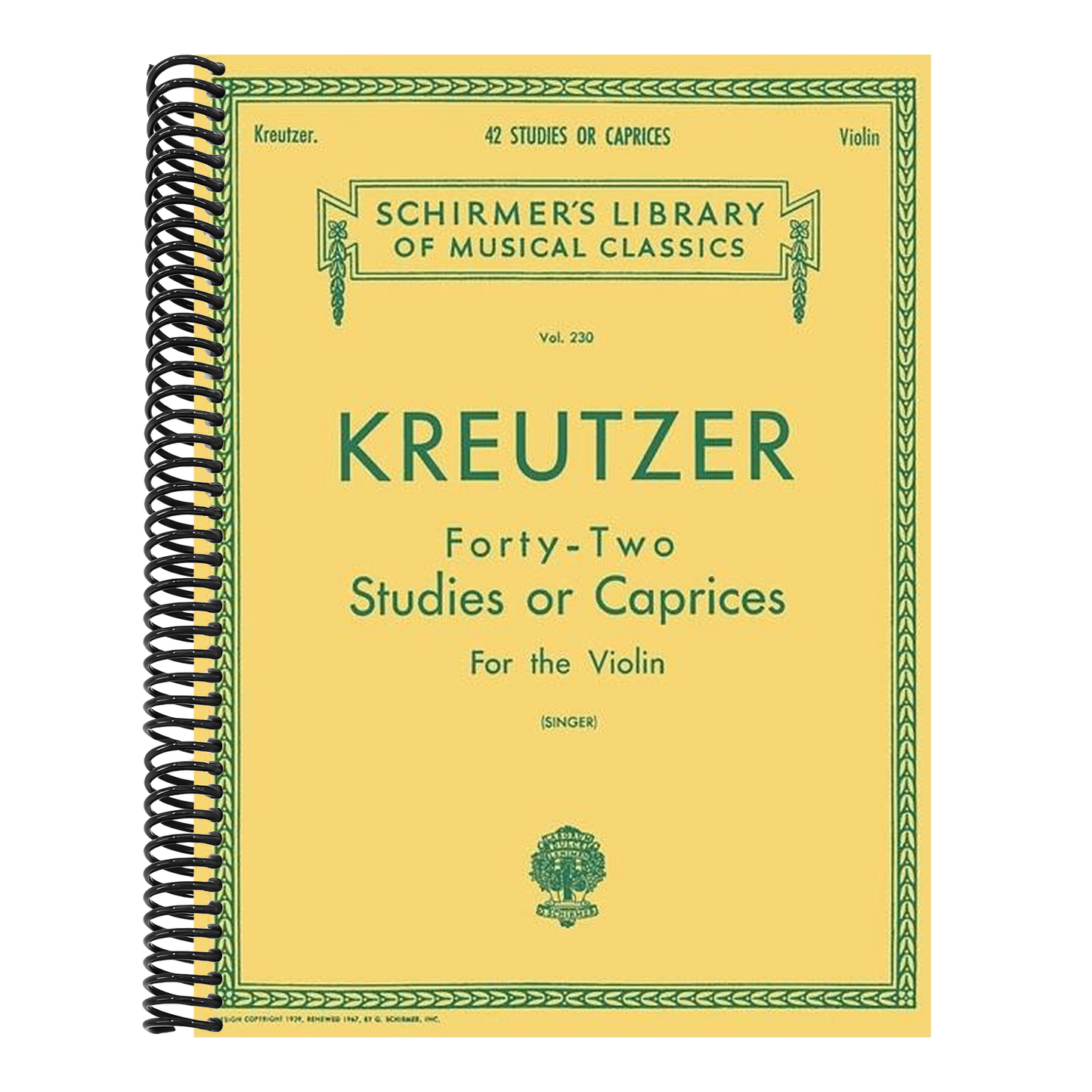 Kreutzer - 42 Studies or Caprices Violin Sheet Music for Intermediate to Advanced Players Schirmer Library of Classics Volume 230