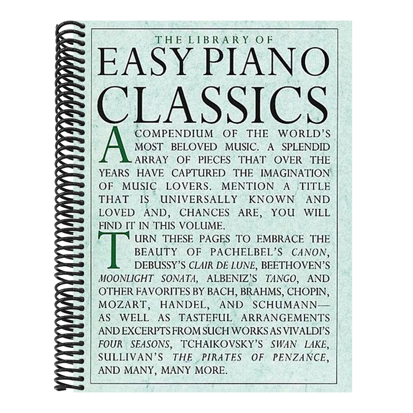 The Library of Easy Piano Classics - Beginner Piano Book for Adults and Kids - Classical Piano Sheet Music for Beginners - Simple Piano Lessons