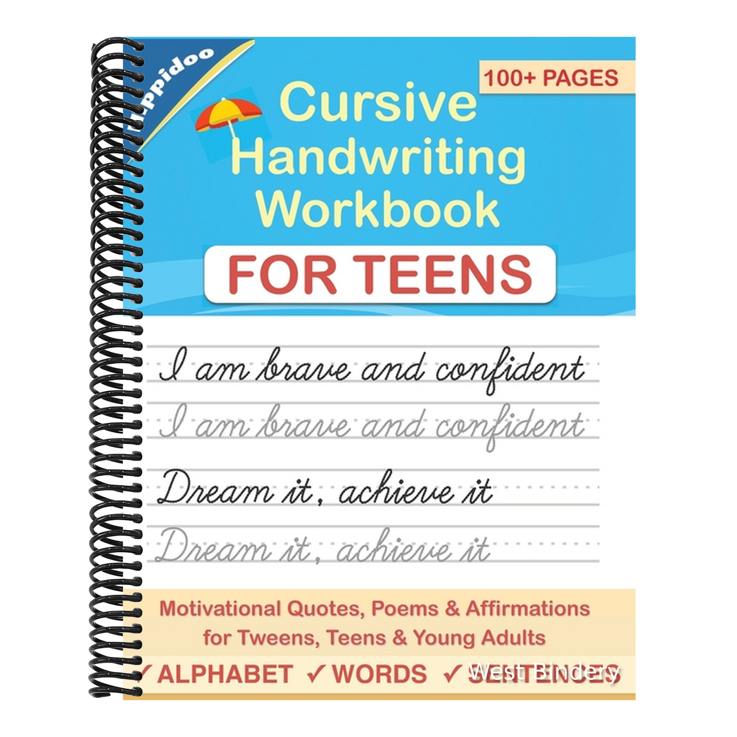 Cursive Handwriting Workbook for Teens: A cursive writing practice workbook for young adults and teens