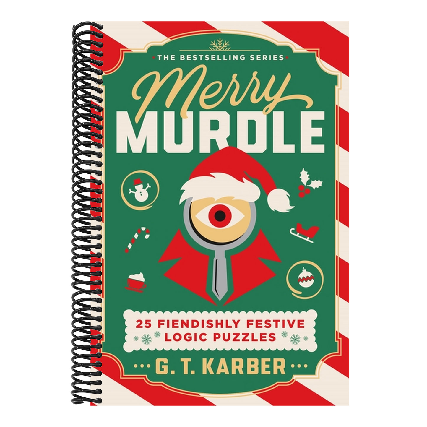 Merry Murdle: 25 Fiendishly Festive Logic Puzzles (Murdle) (Spiral Bound)