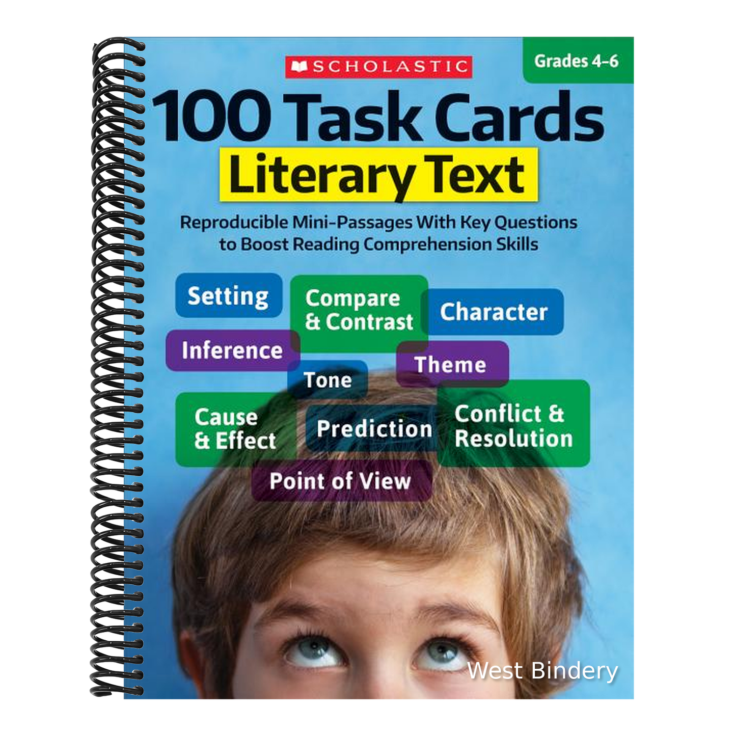 100 Task Cards: Literary Text: Reproducible Mini-Passages with Key Questions to Boost Reading Comprehension Skills