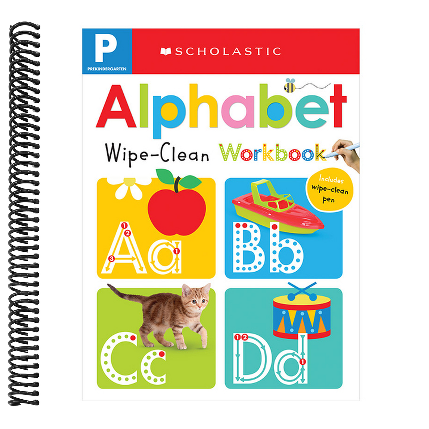 Pre-K Alphabet Wipe-Clean Workbook: Scholastic Early Learners (Wipe-Clean) (Scholastic Early Learners) (Spiral Bound)