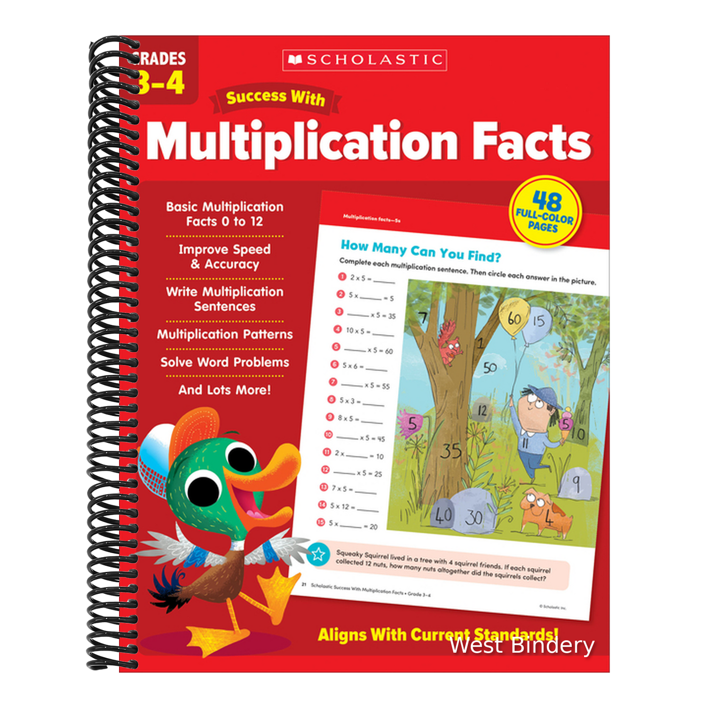 Scholastic Success with Multiplication Facts Grades 3-4 Workbook