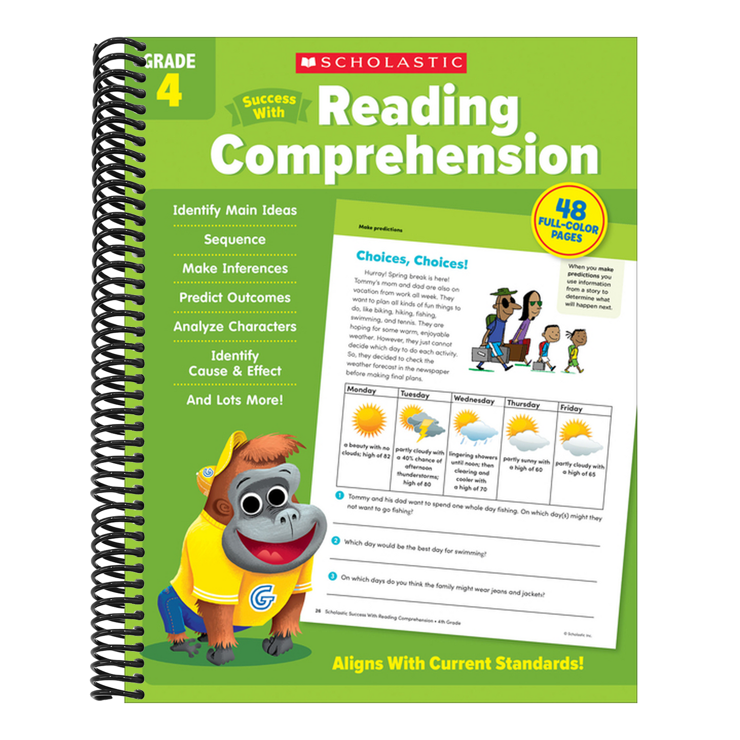 Scholastic Success with Reading Comprehension Grade 4 Workbook
