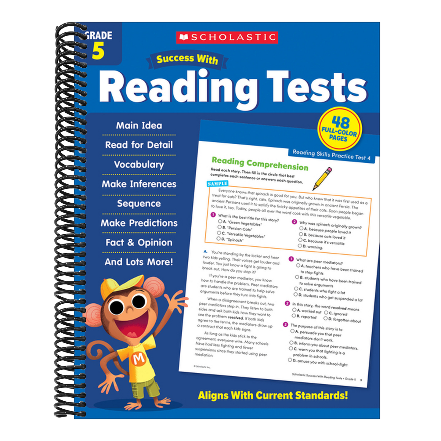 Scholastic Success with Reading Tests Grade 5 Workbook