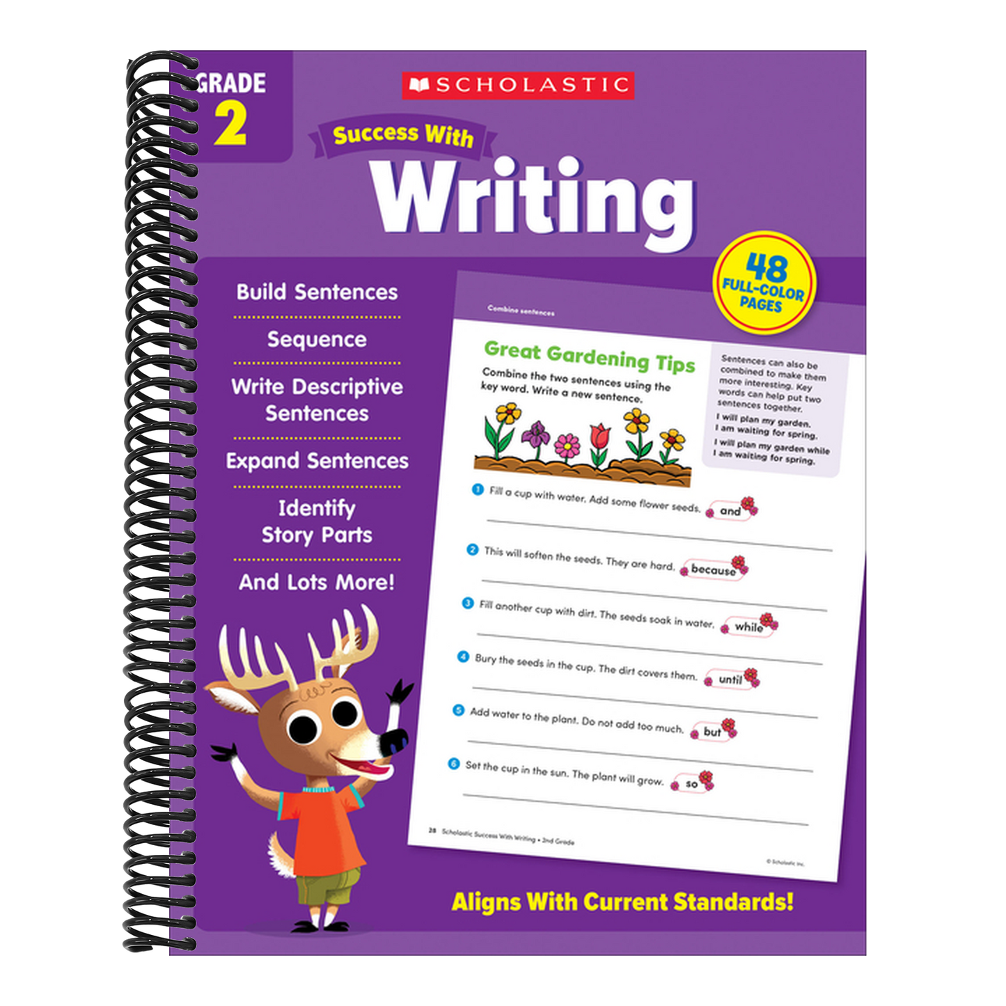 Scholastic Success with Writing Grade 2 Workbook (Spiral Bound)