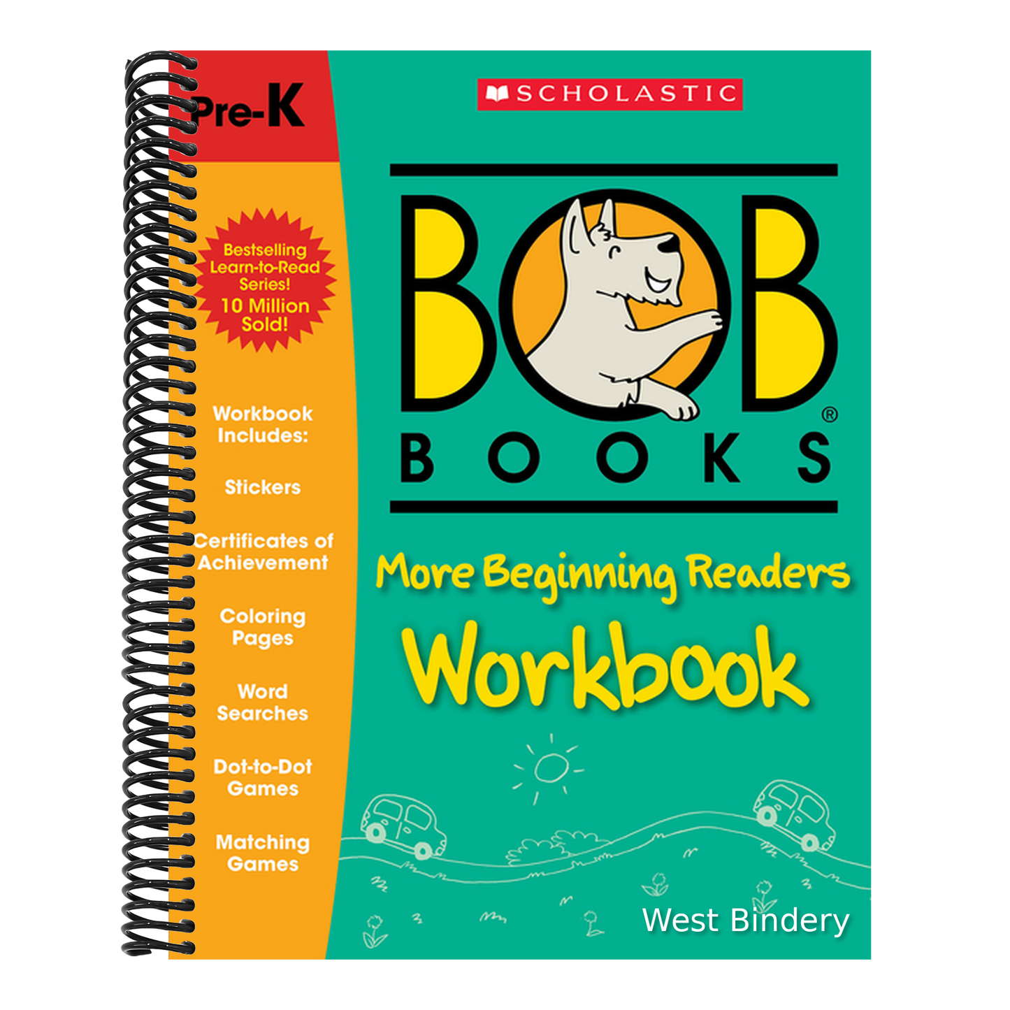 Bob Books - More Beginning Readers Workbook Phonics, Writing Practice, Stickers, Ages 4 and Up, Kindergarten, First Grade (Stage 1: Starting to Read)