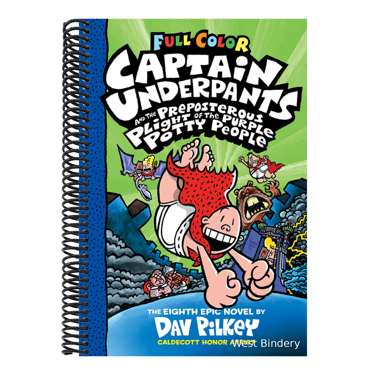 Captain Underpants and the Preposterous Plight of the Purple Potty People: Color Edition (Captain Underpants #8): From the Creator of Dog Man: Volume