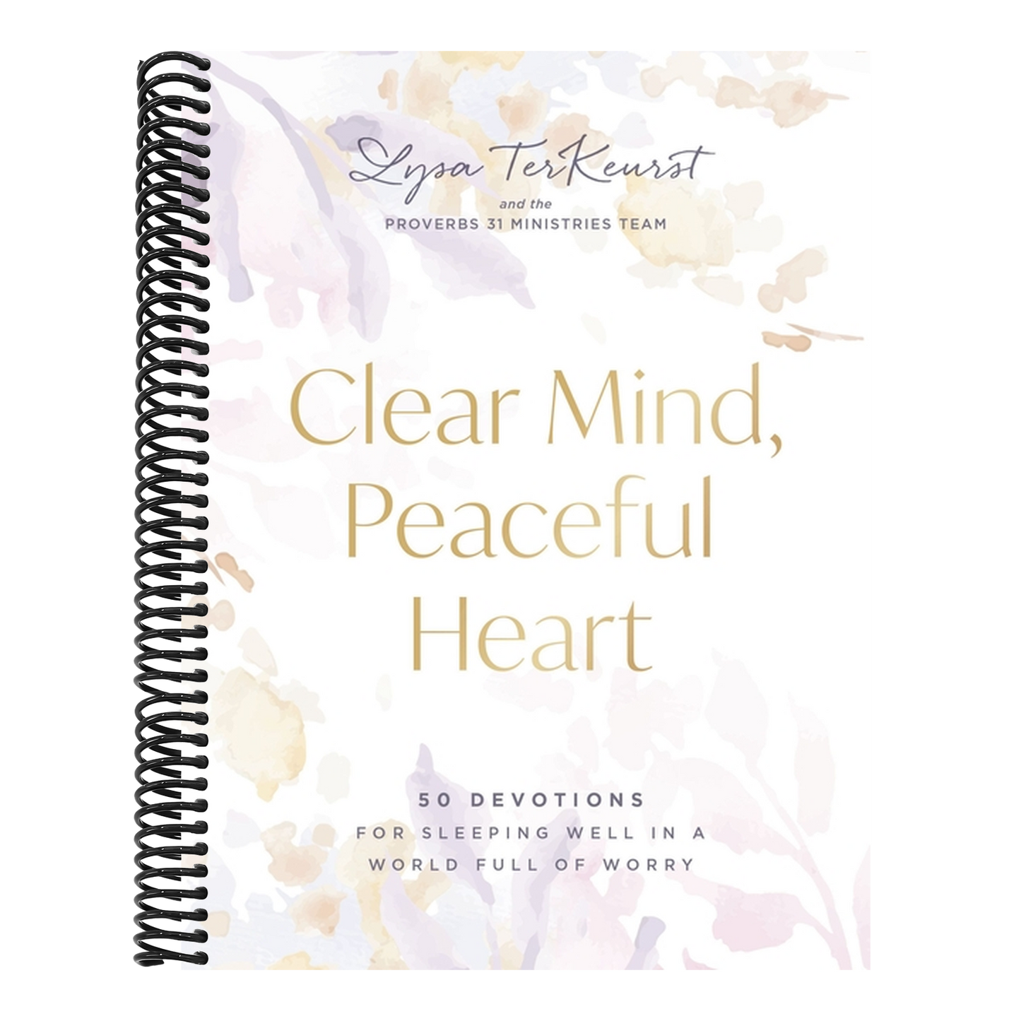 Clear Mind, Peaceful Heart: 50 Devotions for Sleeping Well in a World Full of Worry (a 50-Day Devotional) - The Perfect Christian New Year's Resolutio (Spiral Bound)